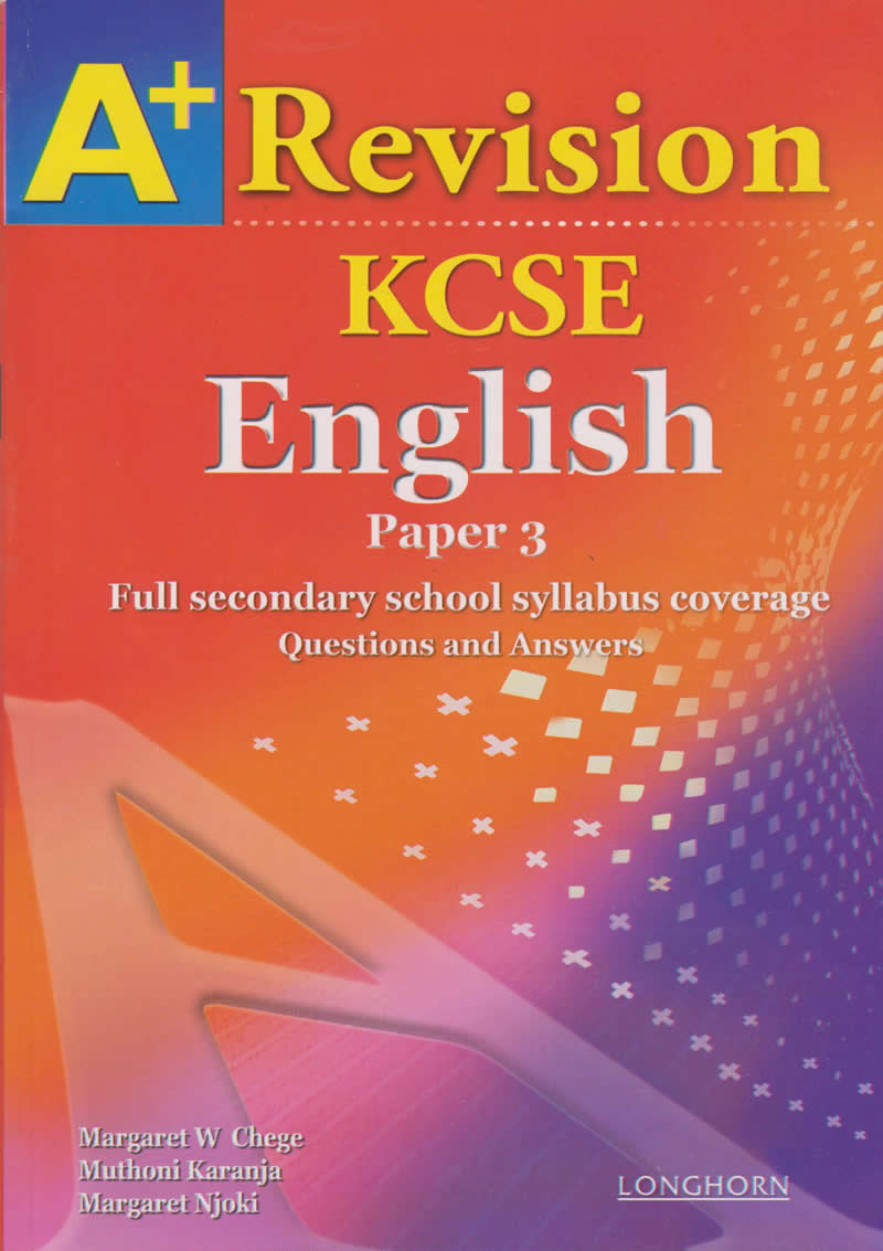 A Revision Kcse English Paper 3 Books Stationery Computers Laptops And More Buy Online And Get Free Delivery On Orders Above Ksh 2000 Much