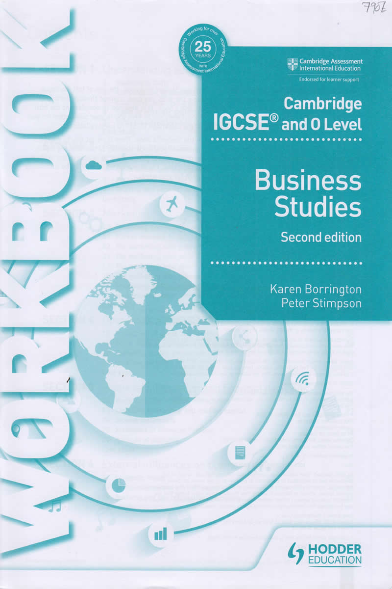 Cambridge Igcse And O Level Business Studies Coursebook Con - Riset