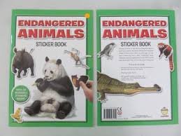 Endangered Animals Sticker Book Allg Text Book Centre