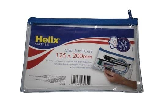 Helix Clear Pencil Case, HX27069