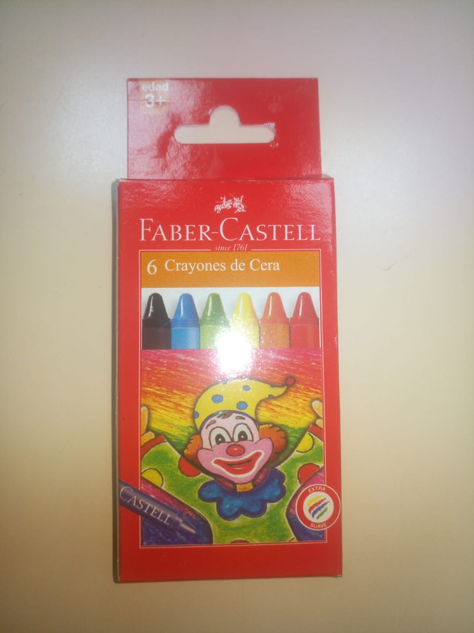 Faber Castell Crayons Regular Wax 6s 120006 75mm | Text Book Centre