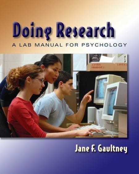 2020208000331 Text Book Centre - Doing Research a Lab Manual for Psychology