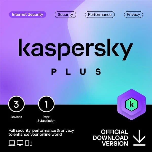 Text Book Centre - Kaspersky Plus Plan (Internet Security) 3 User