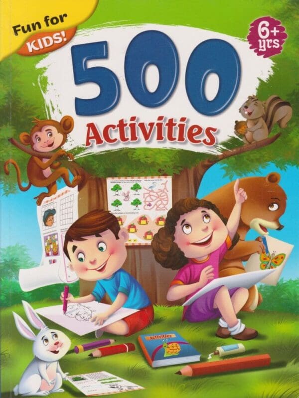 Text Book Centre - Alka Fun for Kids 500 Activities 6+ Yrs (Assorted 4)