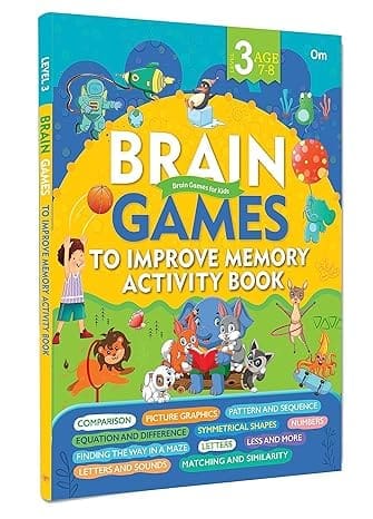 Text Book Centre - Brain Games for Kids: To Improve Memory Act Book Lvl 3 Age 7-8